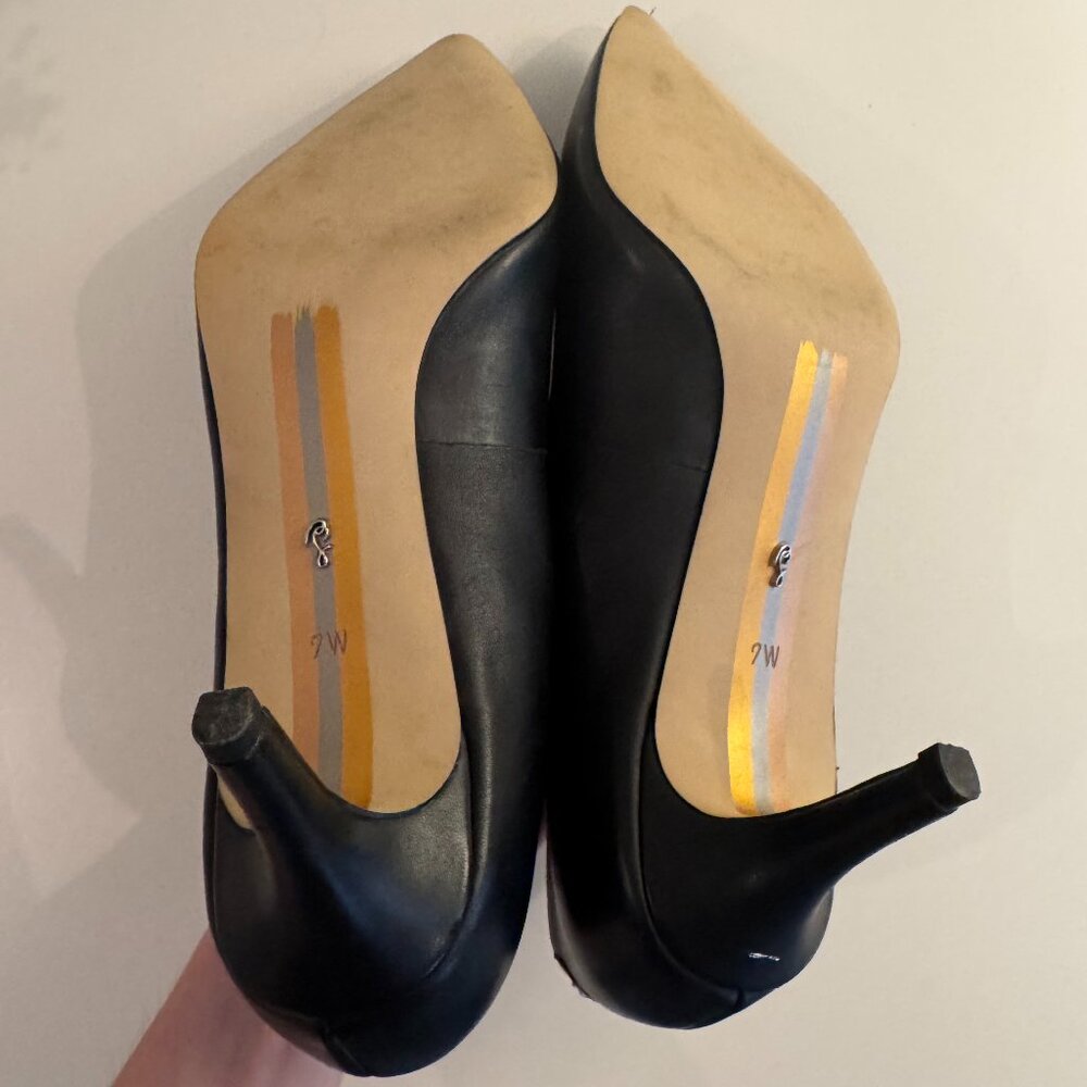 Jessica Simpson Black Heels 7W - Picture 8 of 8